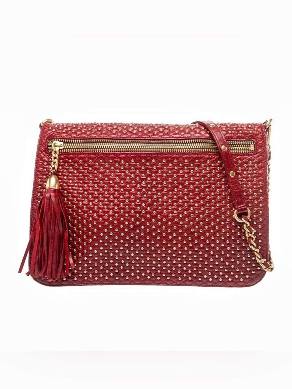 Rebecca Minkoff Y2K $350 Studded Crossbody Bag in Red Like New